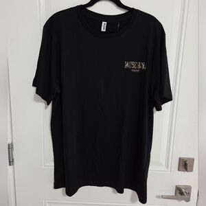 NWT - Moschino Swim Unisex Short Sleeve Tee - Women US Size M, XL